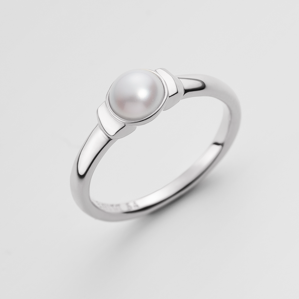Ocean Pearl Ring Silber
