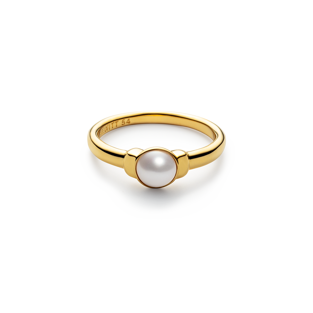 Ocean Pearl Ring Gold