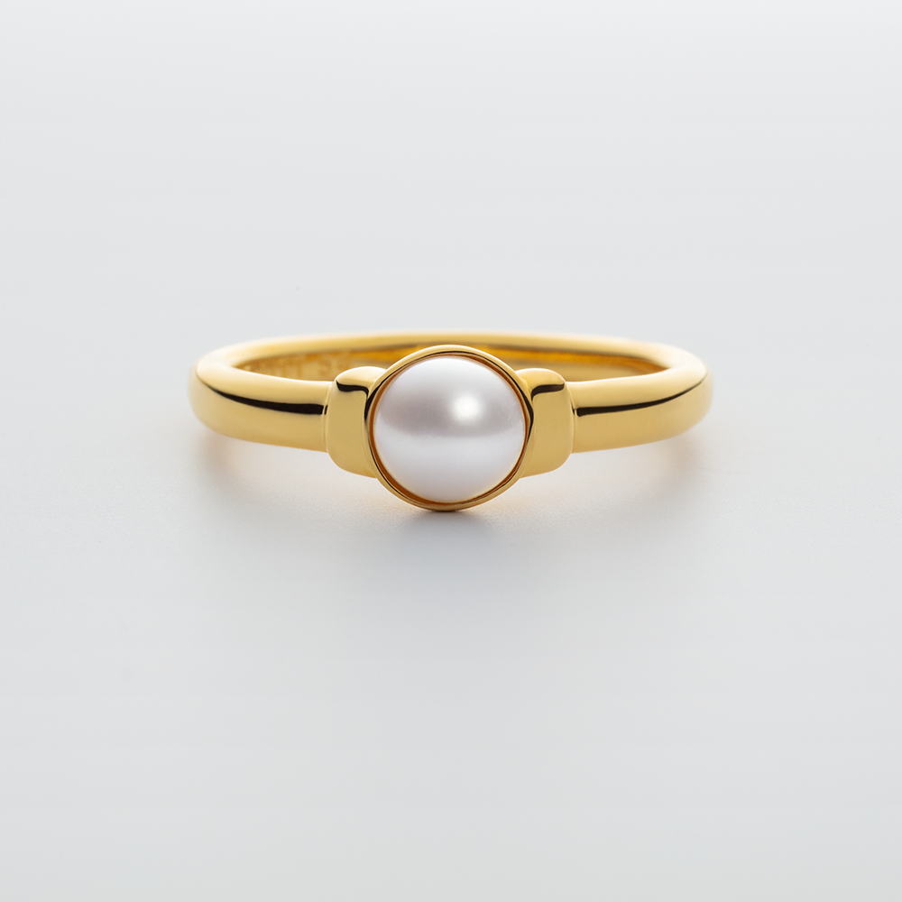 Ocean Pearl Ring Gold