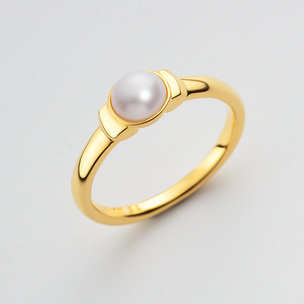 Ocean Pearl Ring Gold