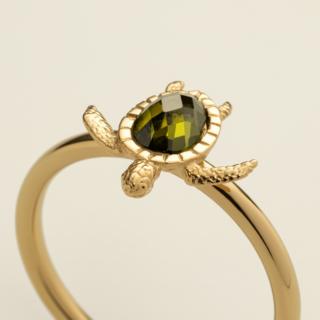 Turtle Ring Gold