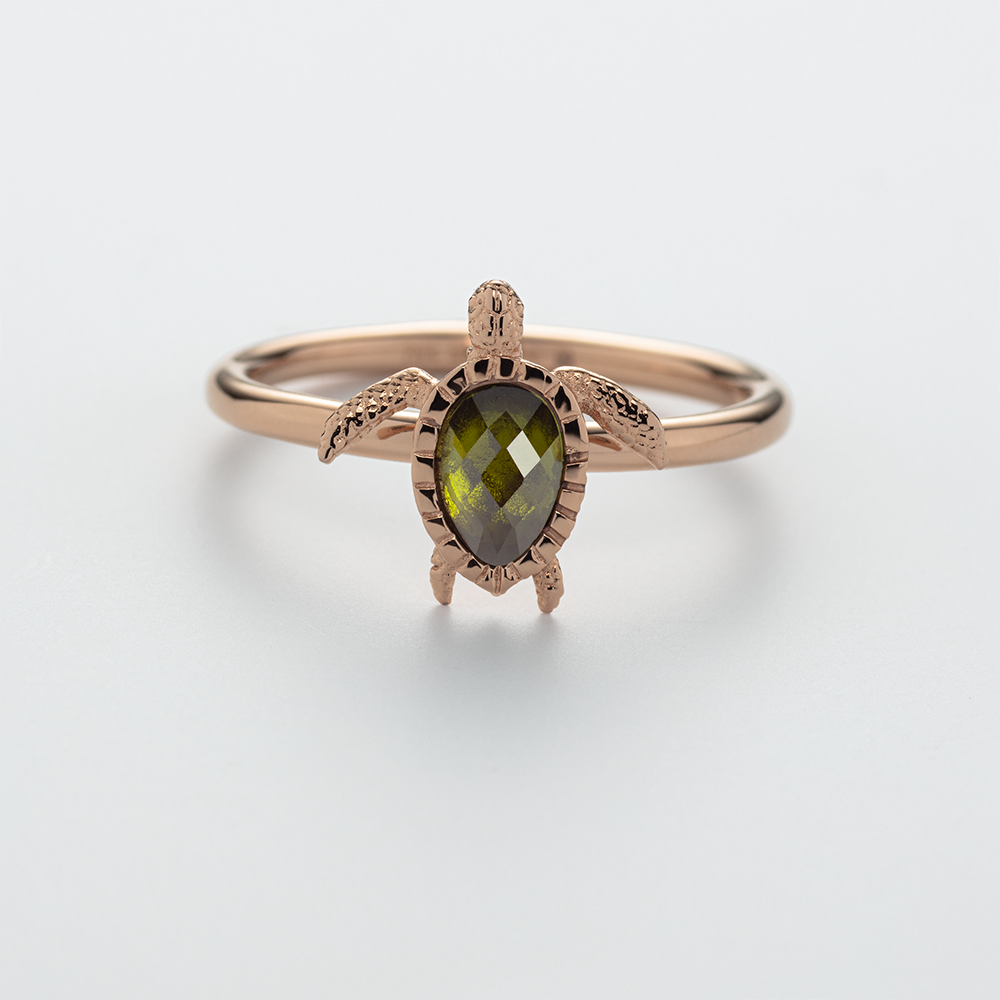 Turtle Ring Roségold