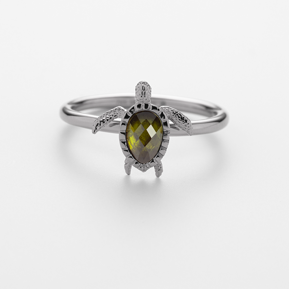 Turtle Ring Silber