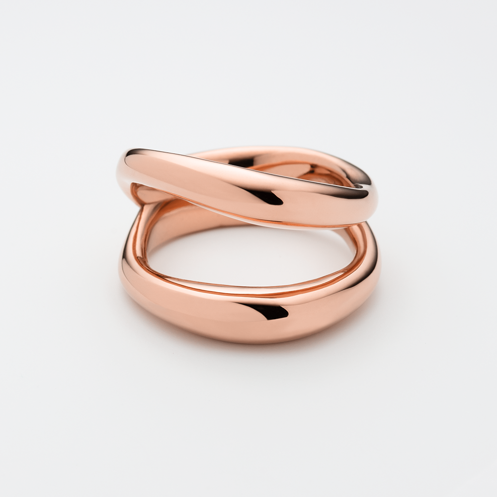 Waves Ring Roségold