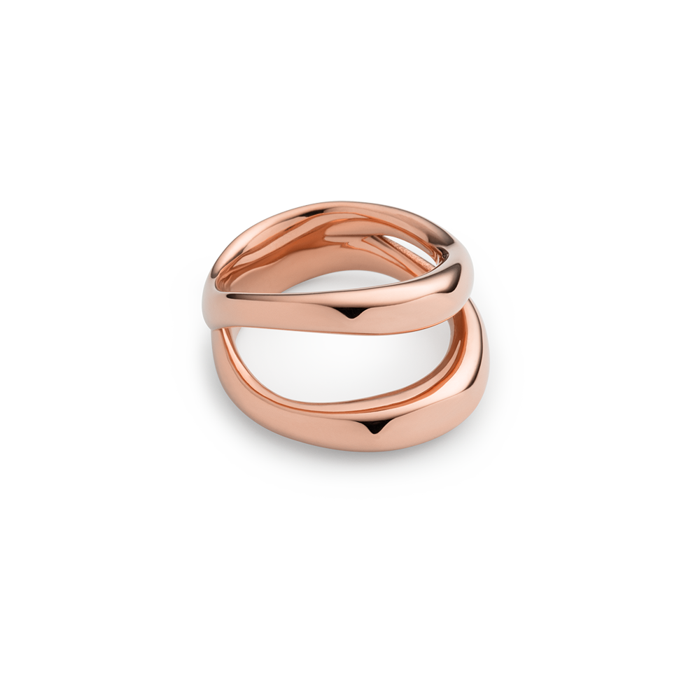 Waves Ring Roségold
