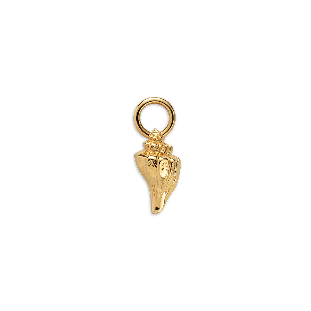 Sea Shell Charm Gold