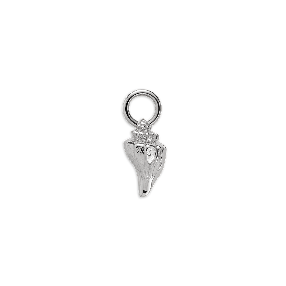 Sea Shell Charm Silber