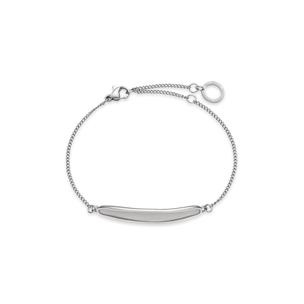 Engravable Plate Armkette Silber
