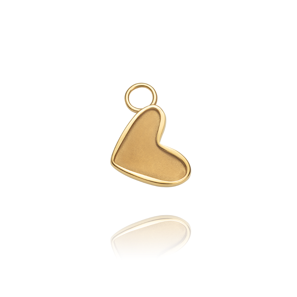 Paul Hewitt Engravable Heart Charm Gold