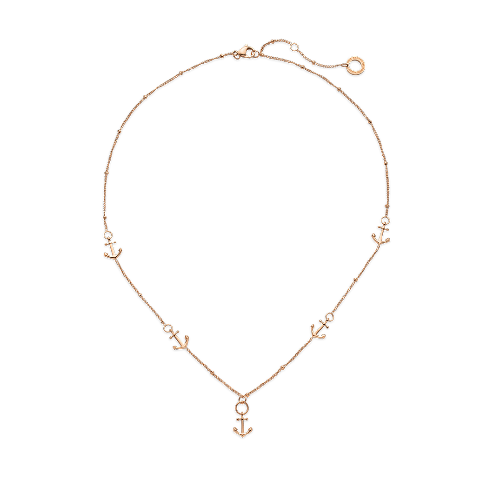 Sideways anchor 2025 necklace gold