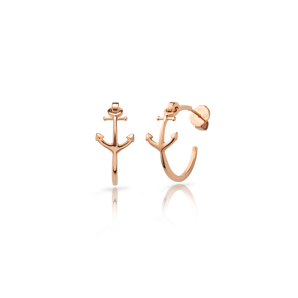 The Anchor II Ohrring Roségold