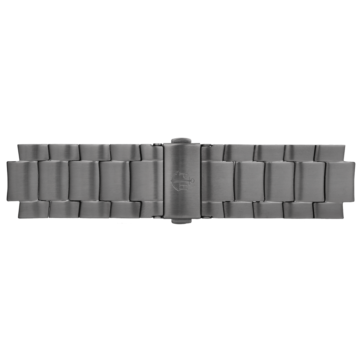 Uhrenarmband Metall Gun Metal 20 mm