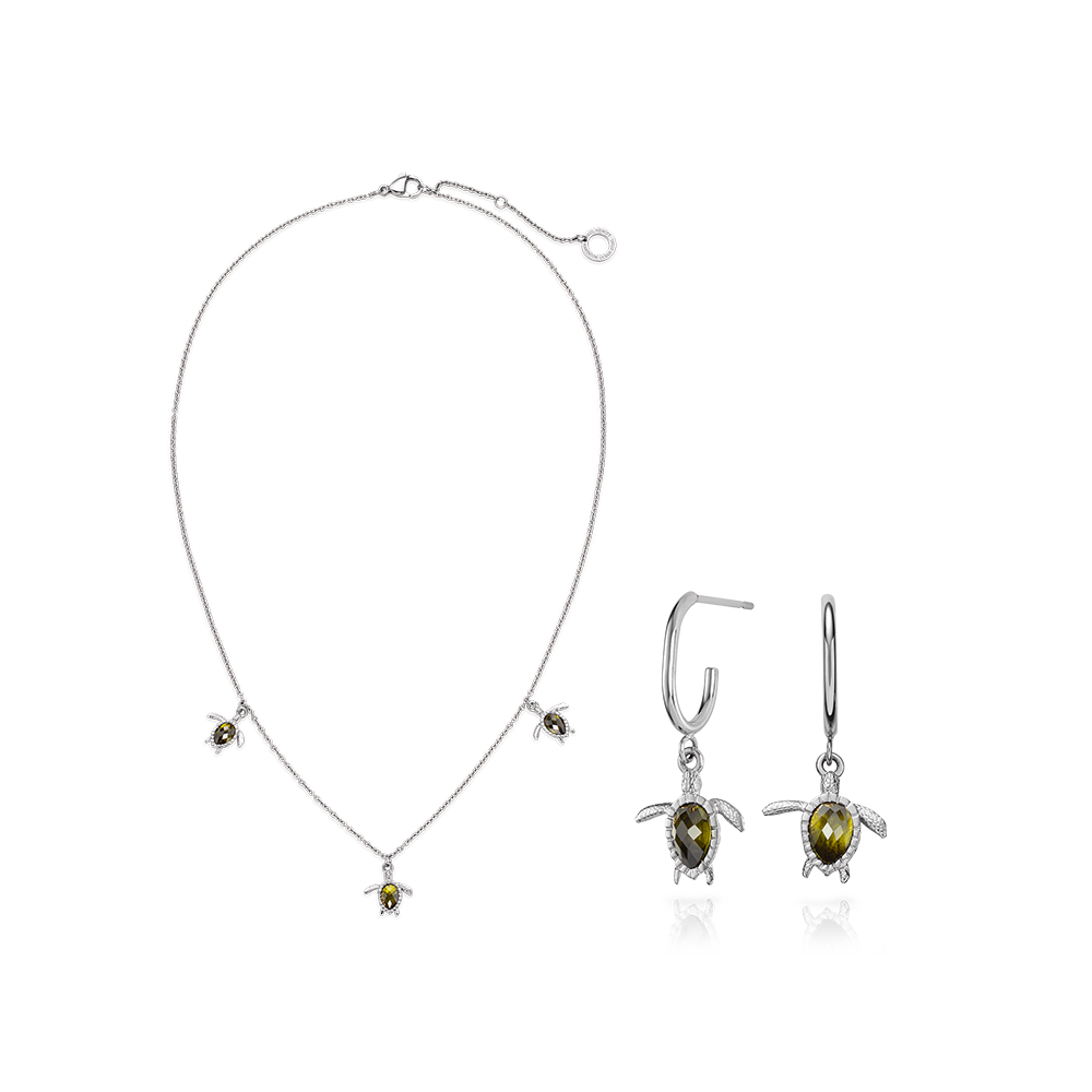 Set Turtle II Silber