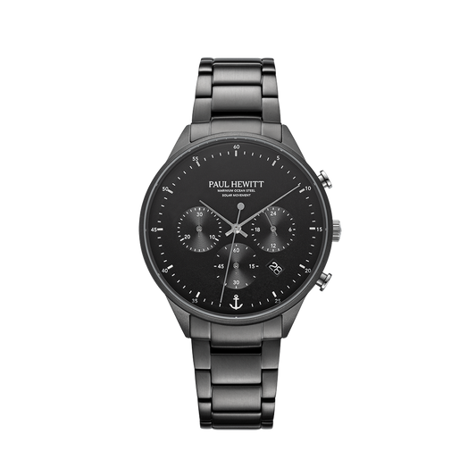 Men s Watch Chrono Gun Metal Black PAUL HEWITT