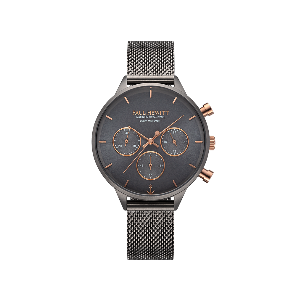 Oceanpulse Uhr Grau