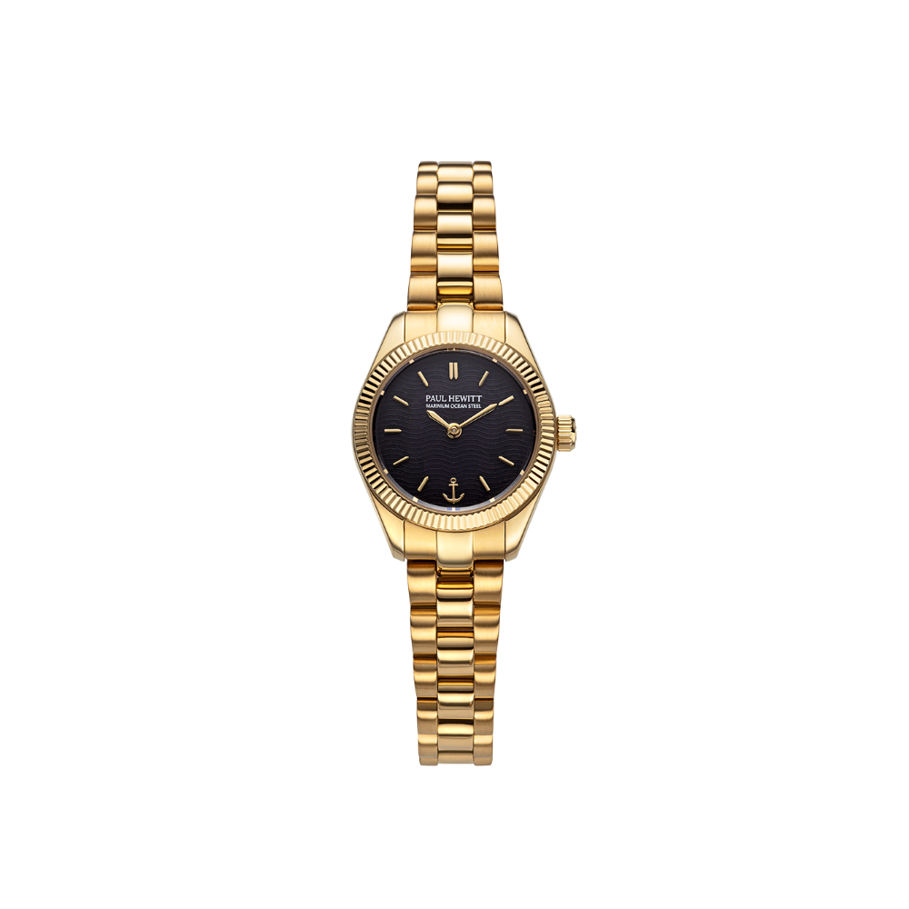 Petit Soleil Round Uhr Gold Schwarz