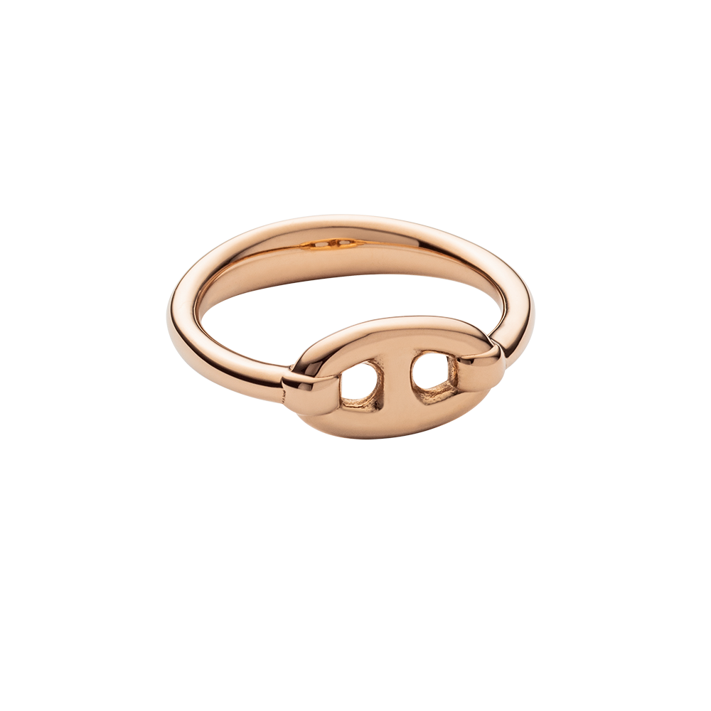 Ring Anchor Chain Roségold