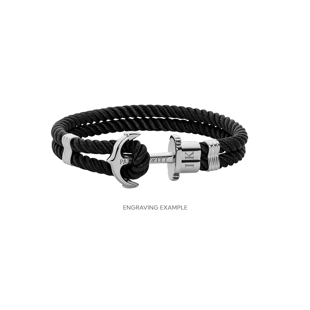 PHREP Armband Silber Schwarz