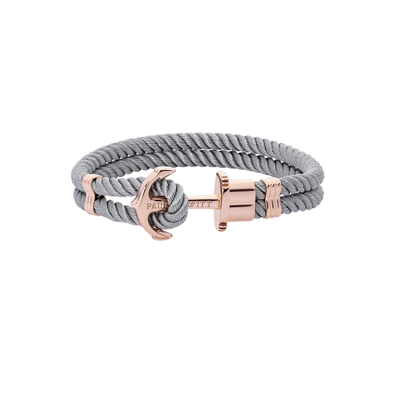 Bracelet ancre femme PHREP or rose gris PAUL HEWITT