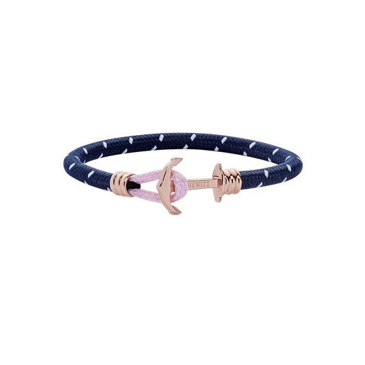 Anchor Bracelet Women » Phrep Lite » Rose Gold & Navy Blue