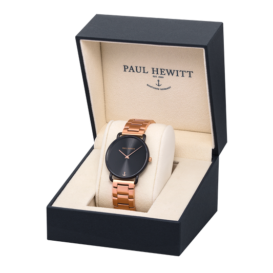 Uhr Miss Ocean Black Sunray Schwarz Metall