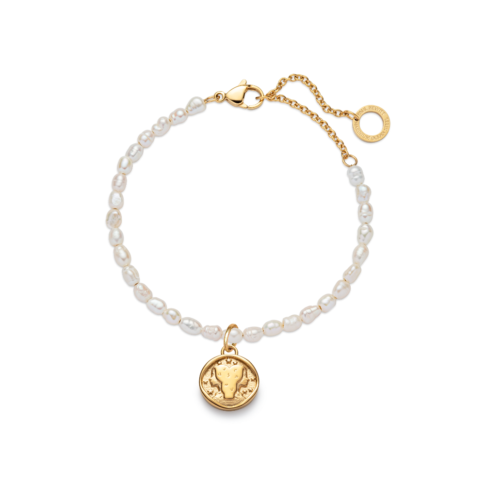 Set Gemini Charm und Armkette Gold