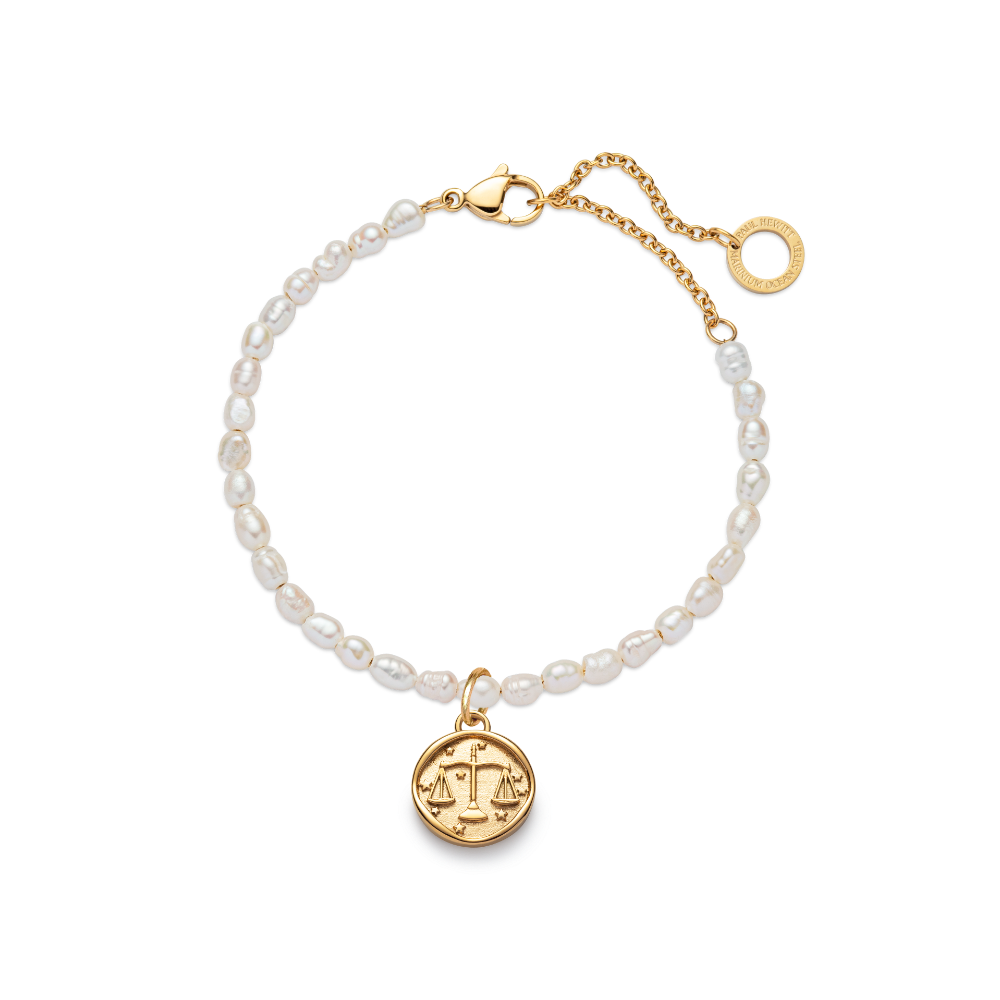 Set Libra Charm und Armkette Gold