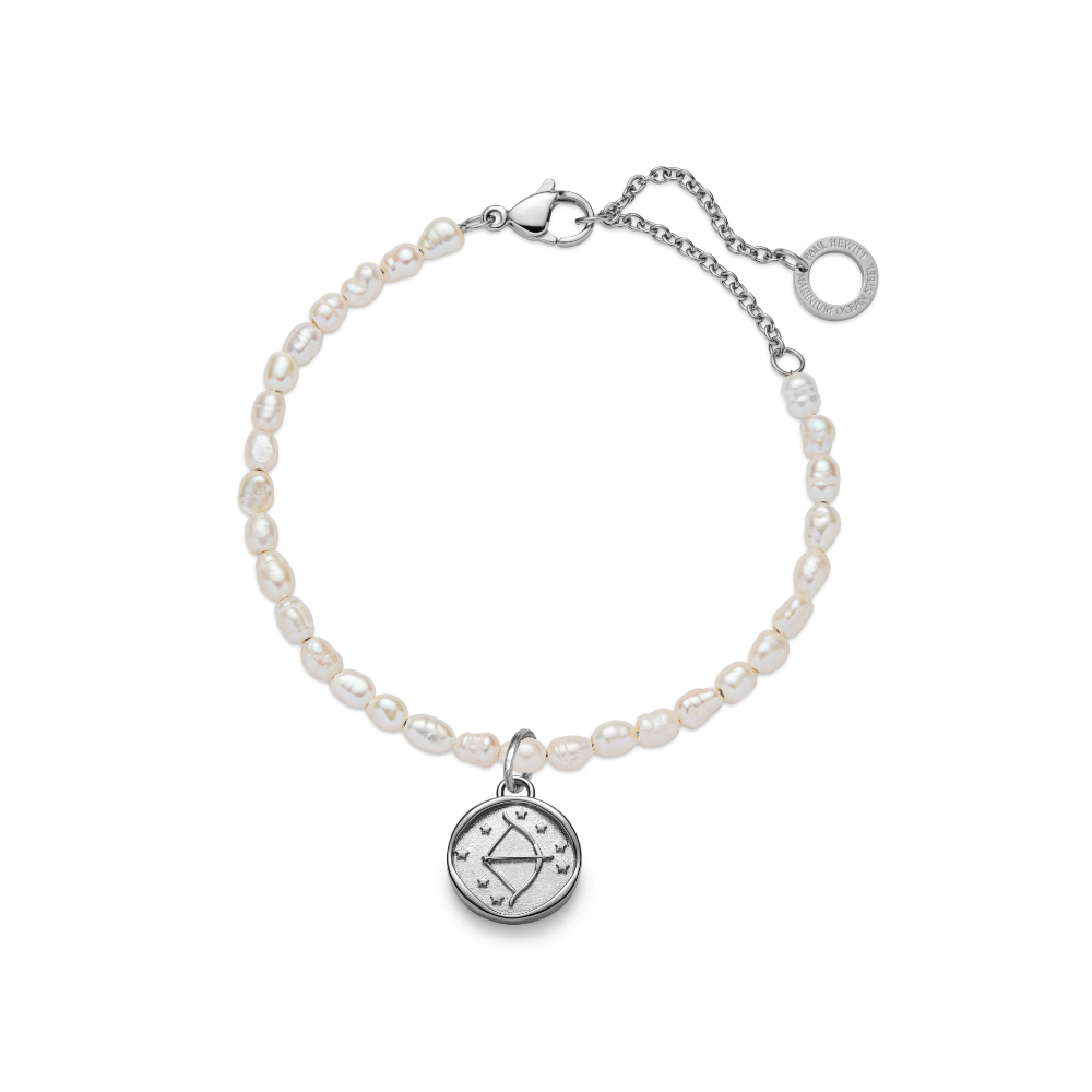 Set Sagittarius Charm und Armkette Silber