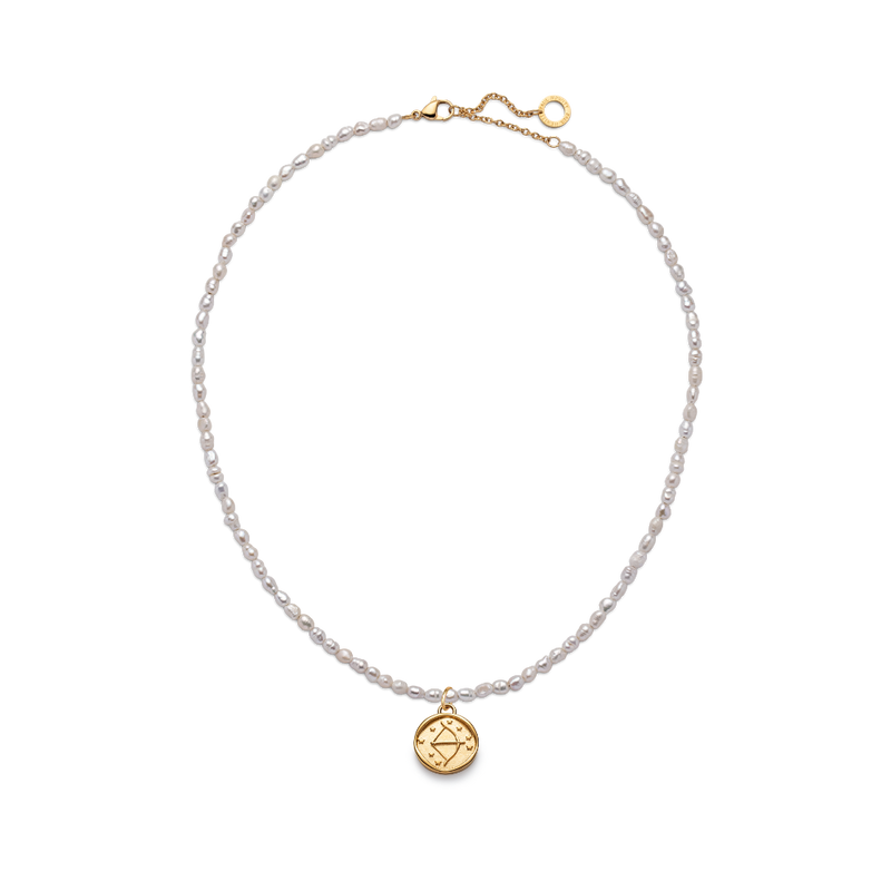 Set Sagittarius Charm und Halskette Gold PAUL HEWITT