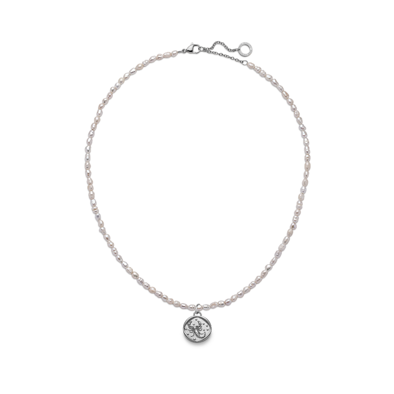 Scorpio pearl shop necklace