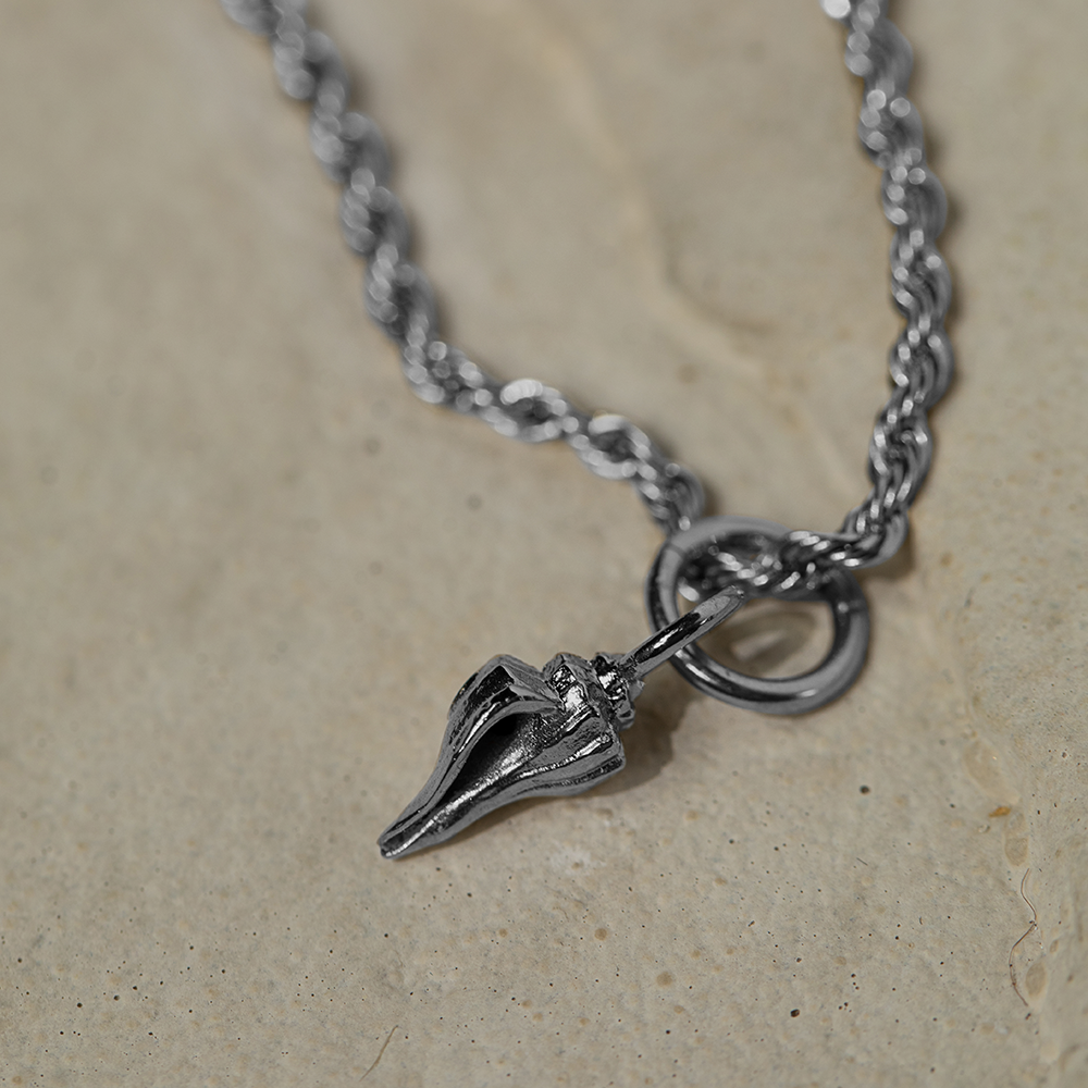Set Sea Shell Charm und Armkette Silber