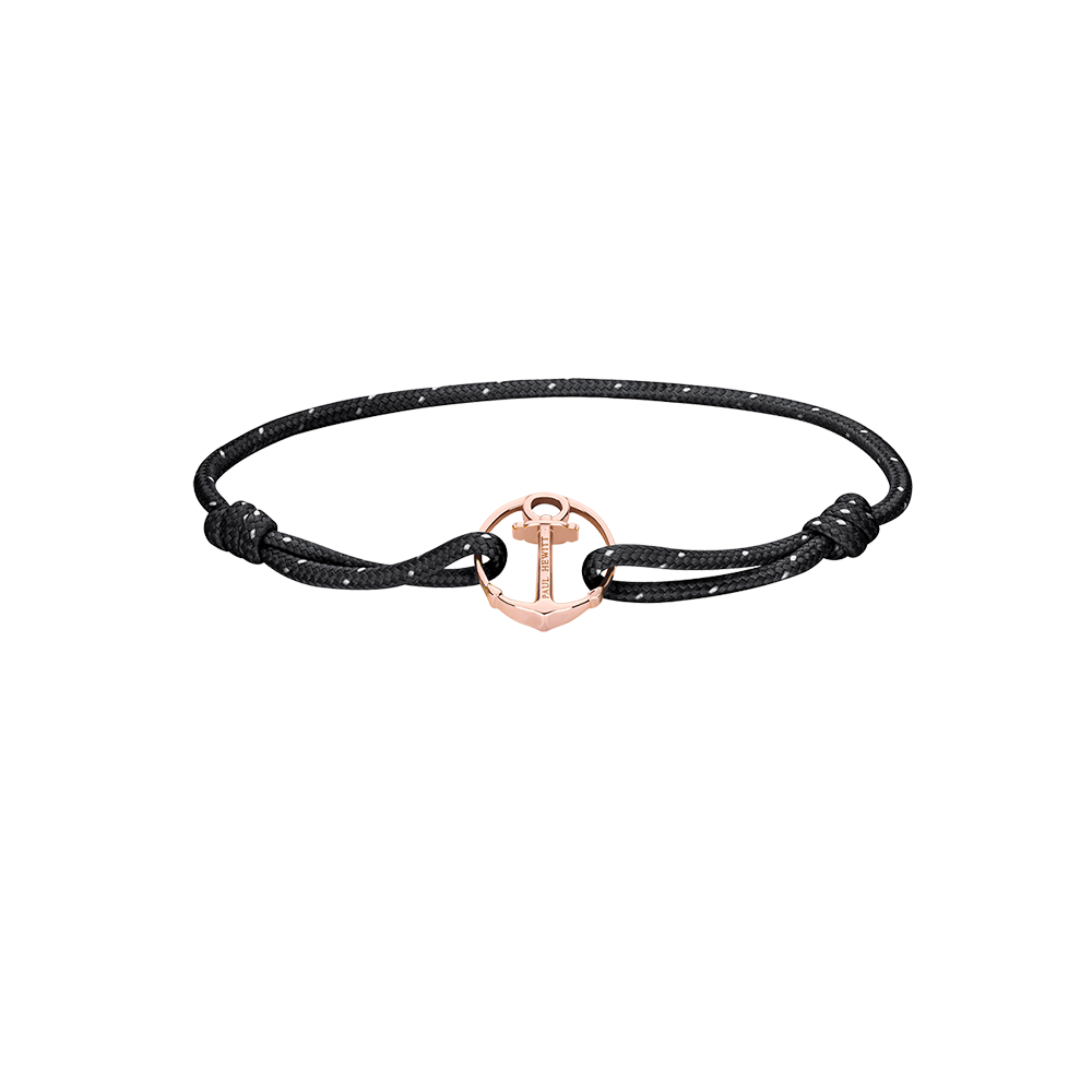 Armband Re/Brace Roségold Schwarz
