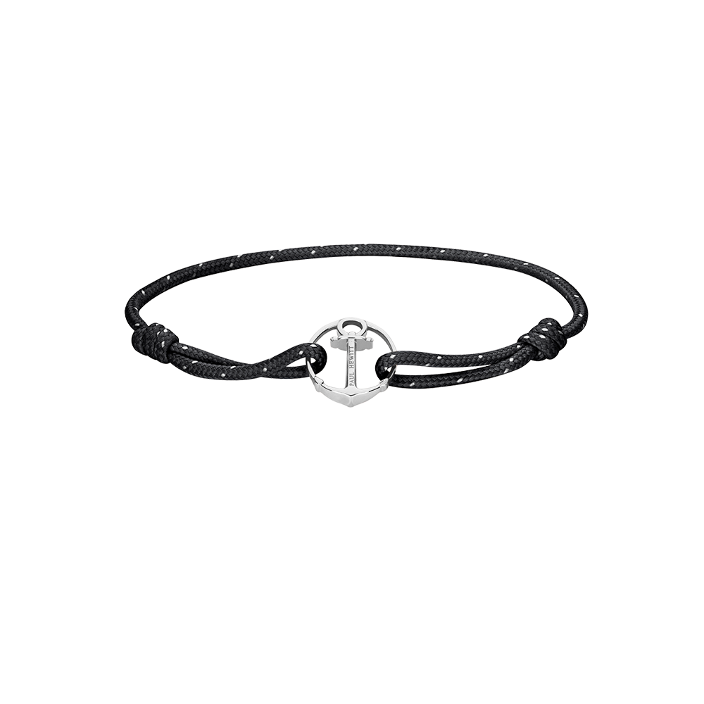 Armband Re/Brace Silber Schwarz