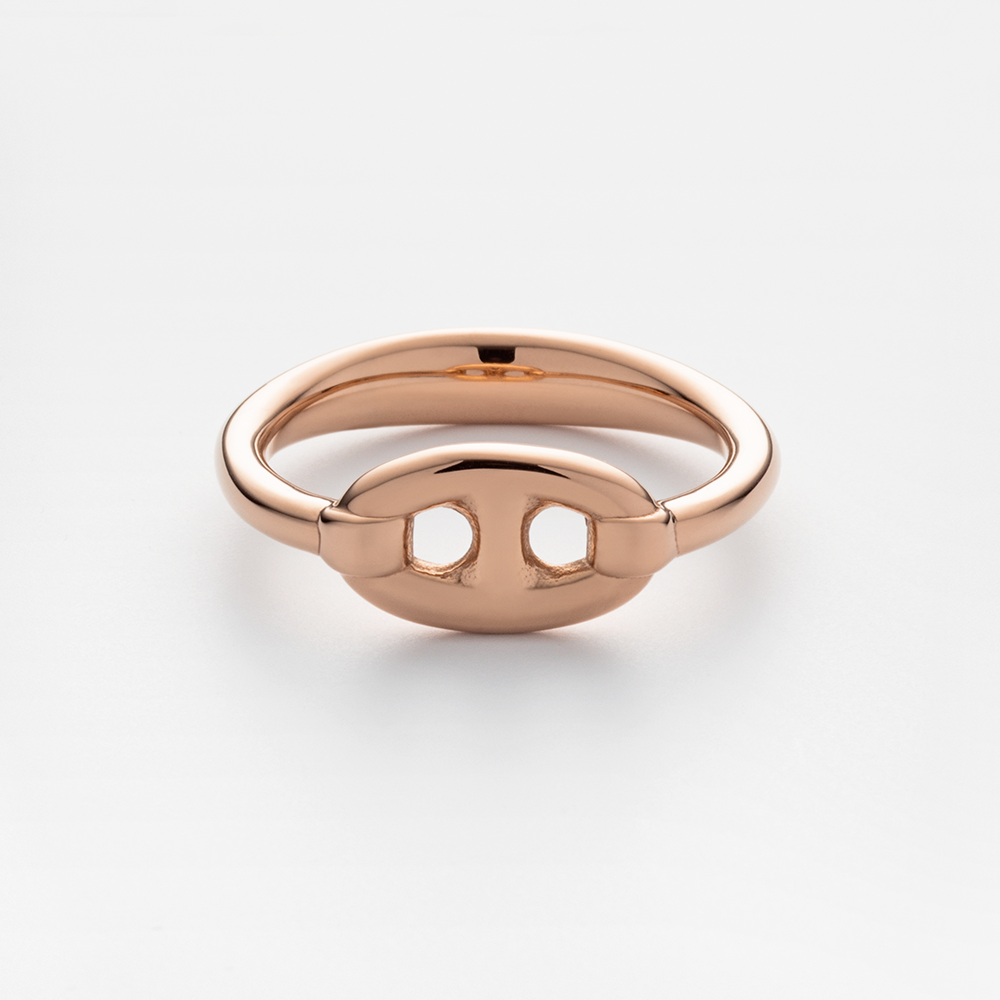 Ring Anchor Chain Roségold