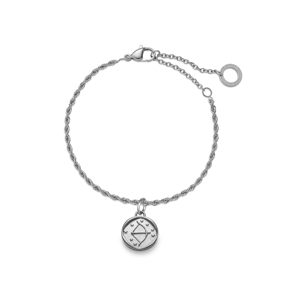 Set Sagittarius Charm und Armkette Silber