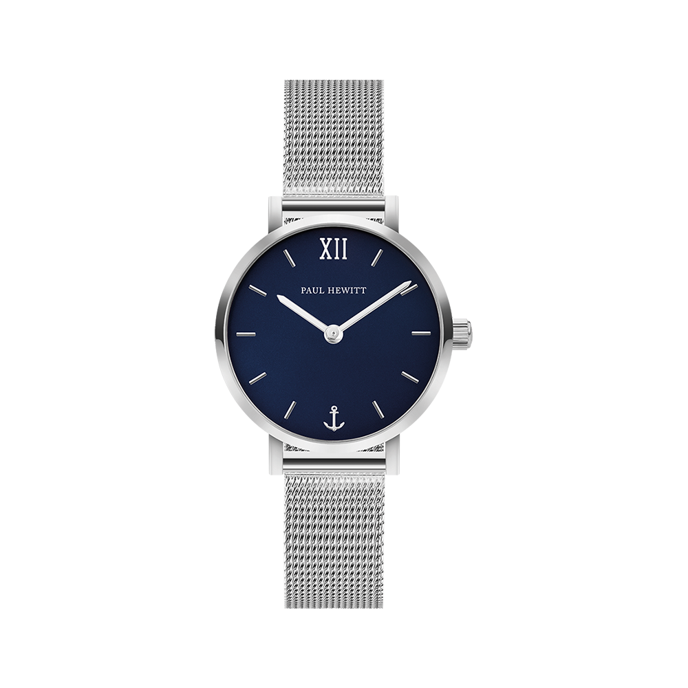 Uhr Modest Blue Lagoon Silber Mesh