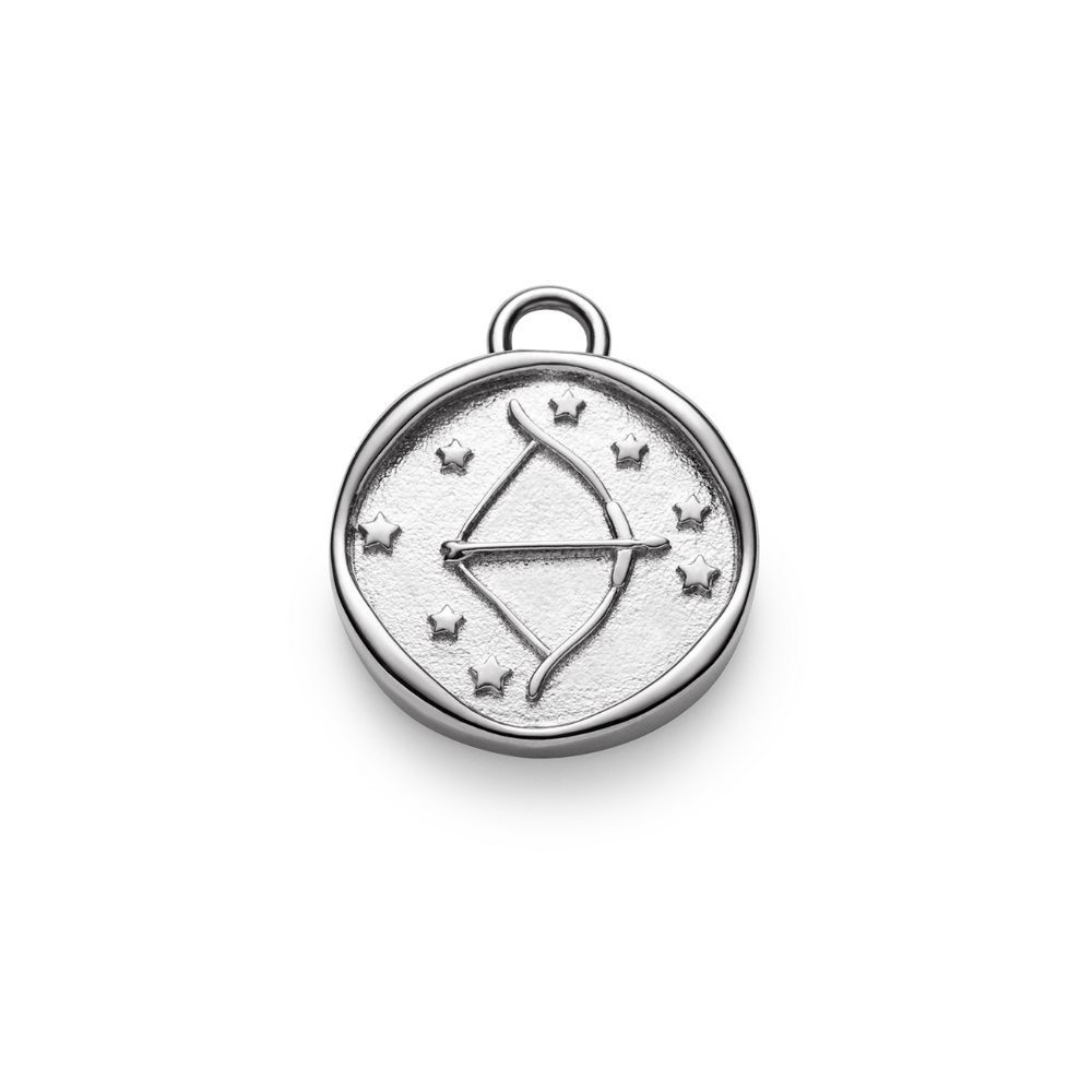Sagittarius Charm Silber