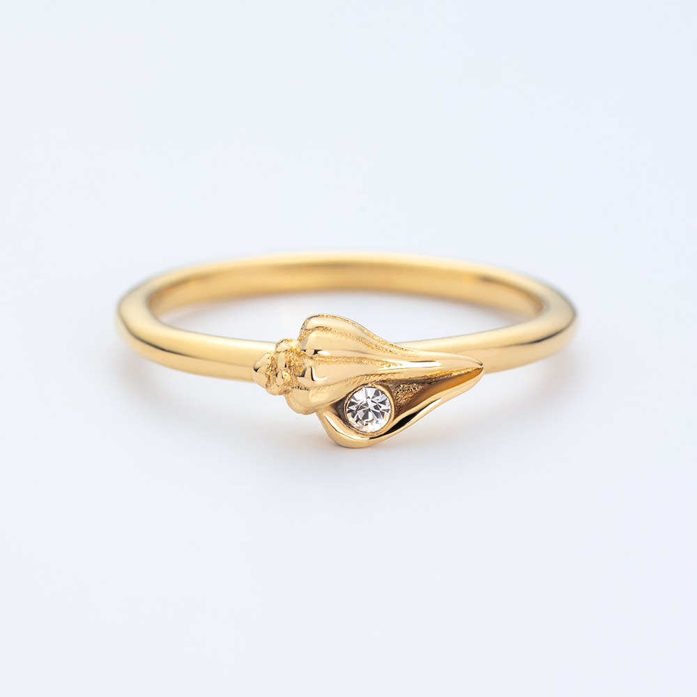 Sea Shell Ring Gold