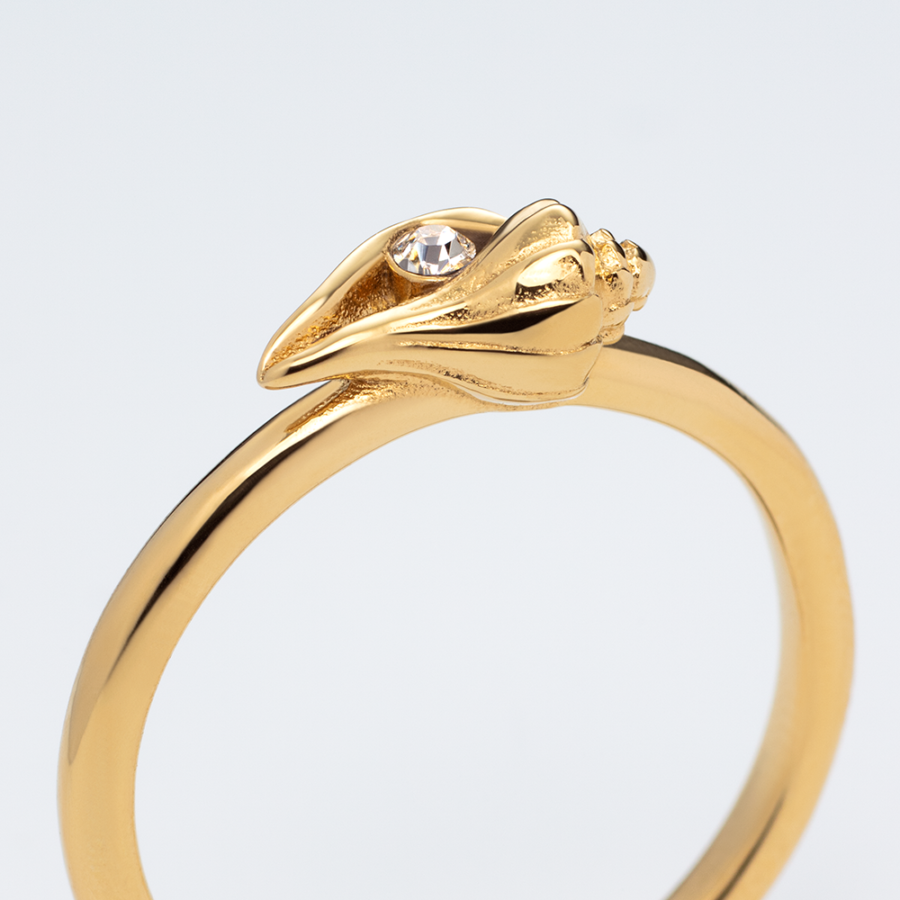 Sea Shell Ring Gold