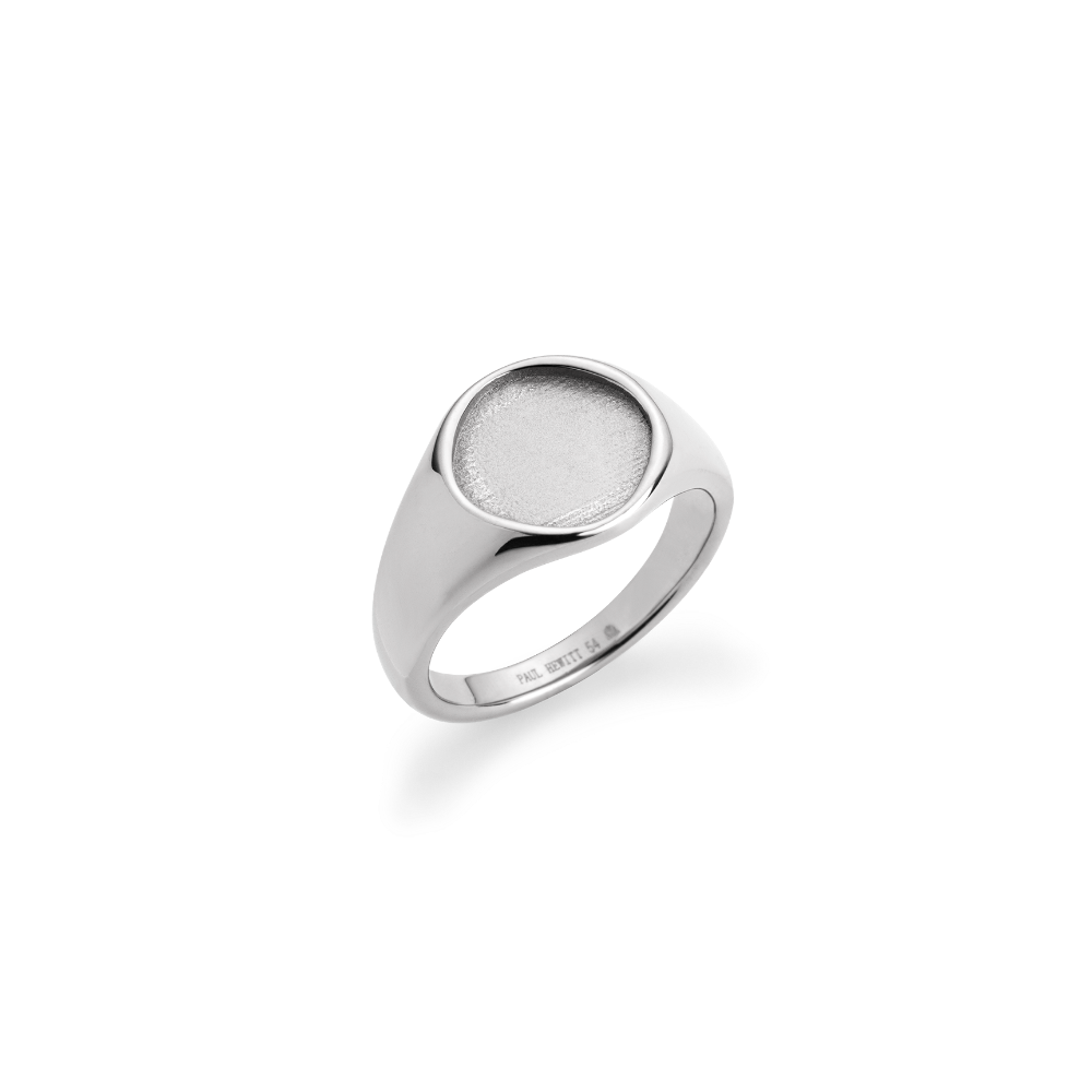 Engravable Signet Ring Silber
