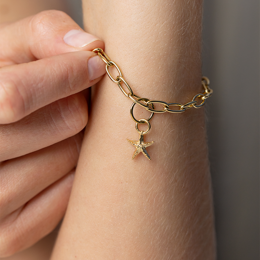 Starfish_anchor_link_bracelet_gold