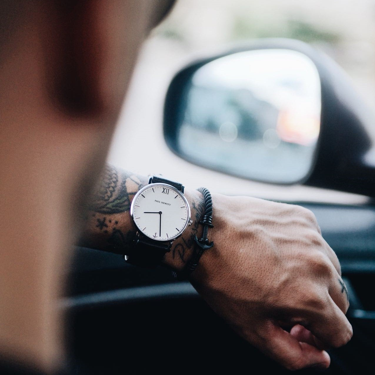 Ankerarmband Phrep Lite Schwarz Nylon Schwarz