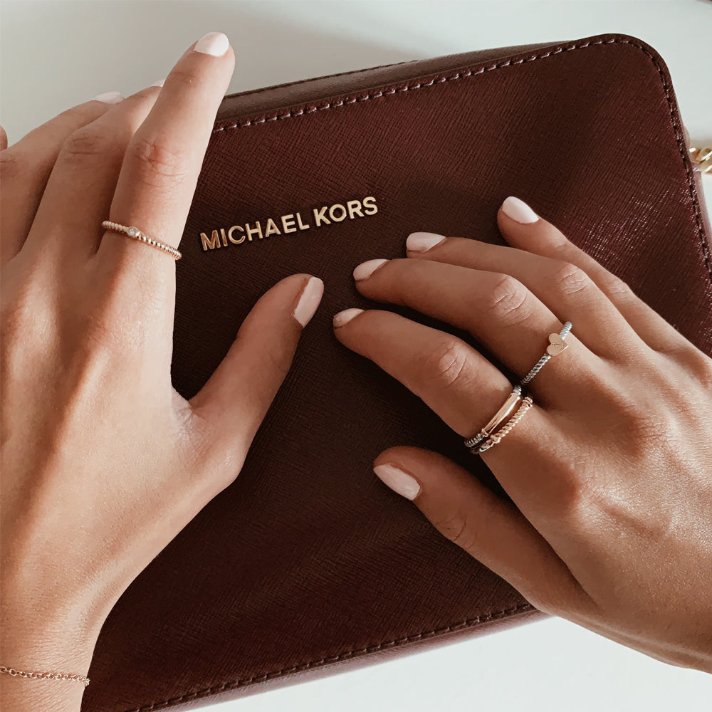 Ring Starboard Roségold Silber