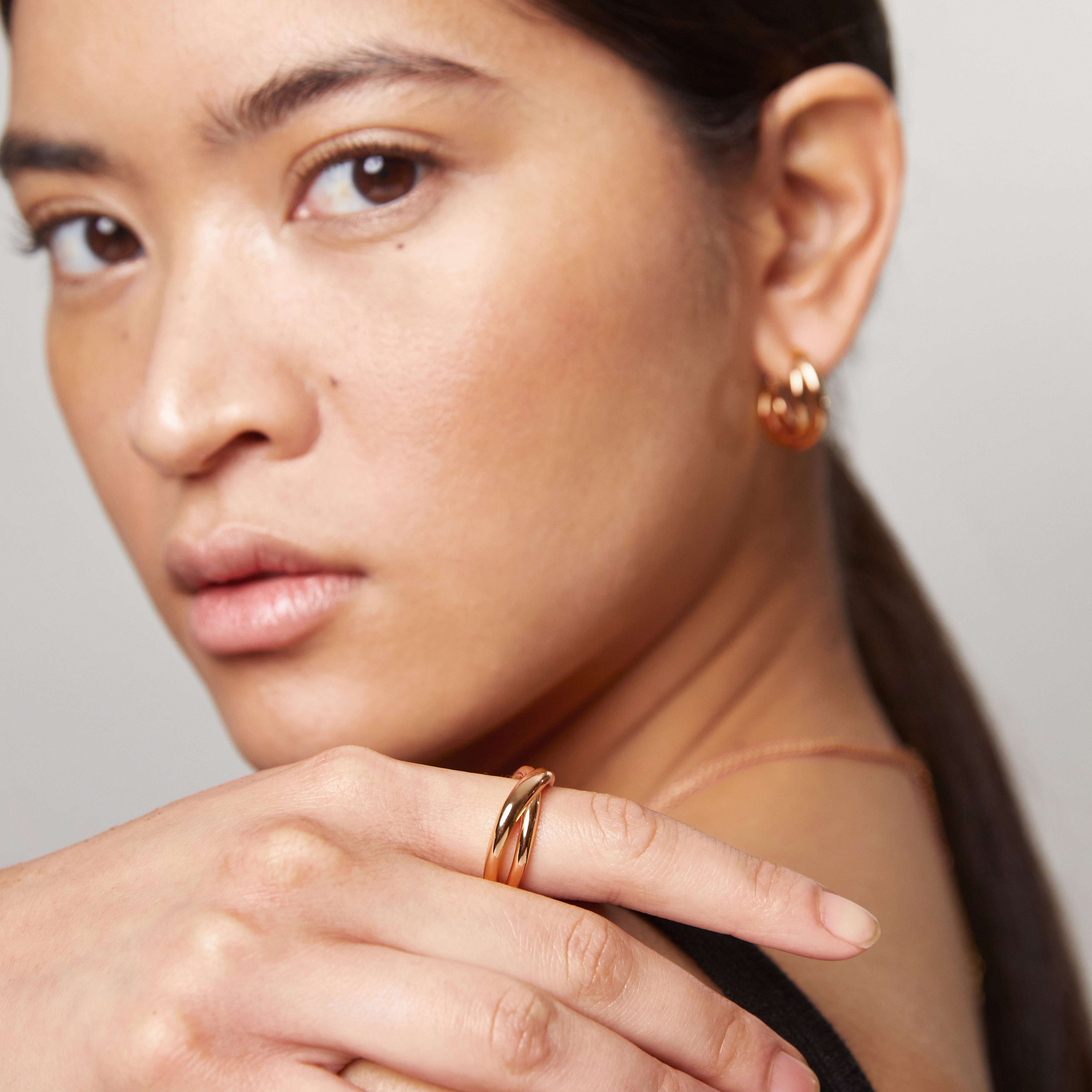 Waves Twisted Ring Roségold