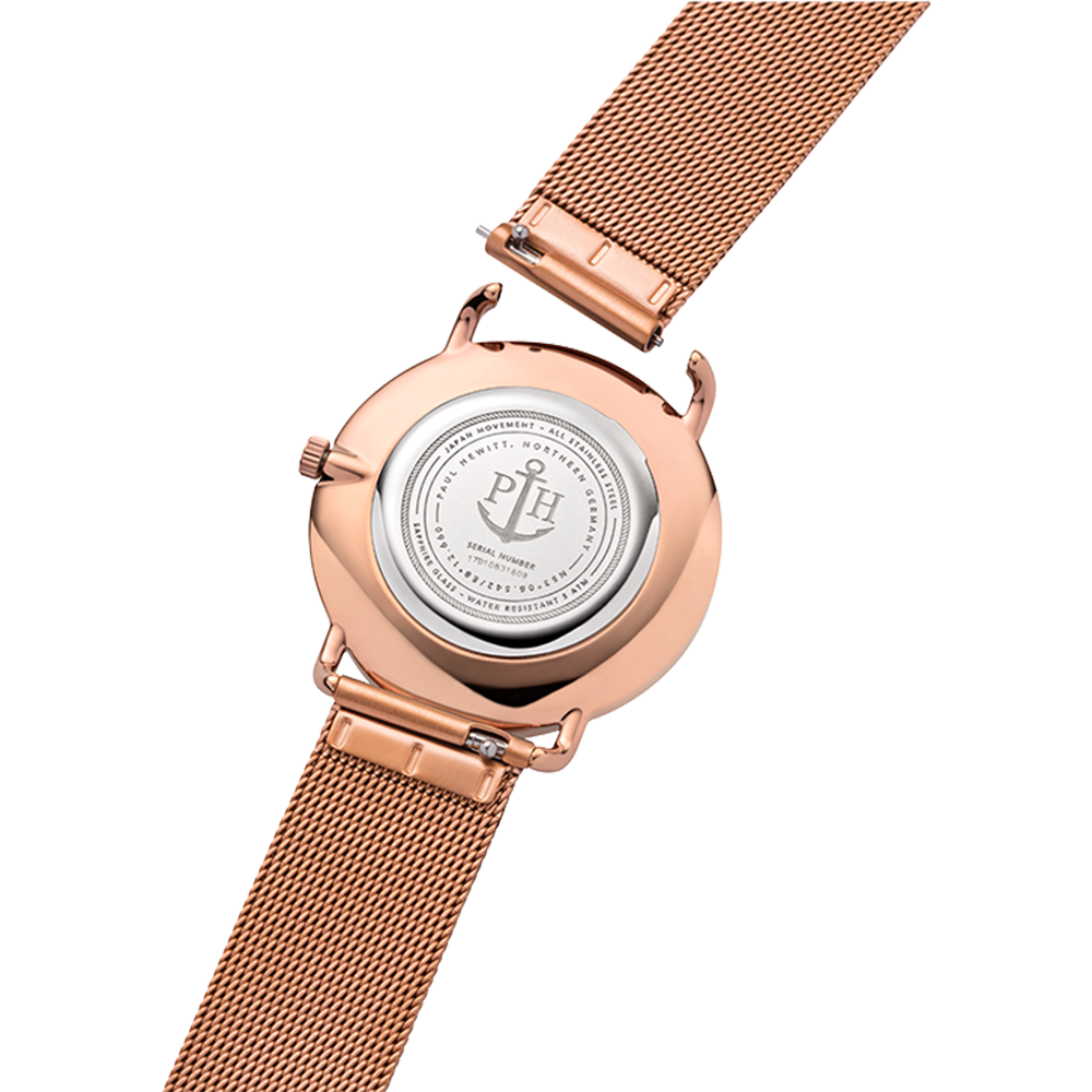 Uhr Miss Ocean Pearl Roségold Mesh