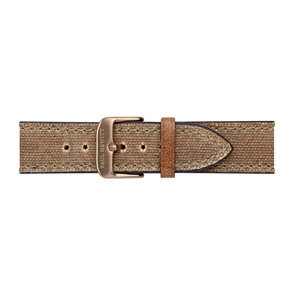 Uhrenarmband Canvas Bronze Desert 20 mm