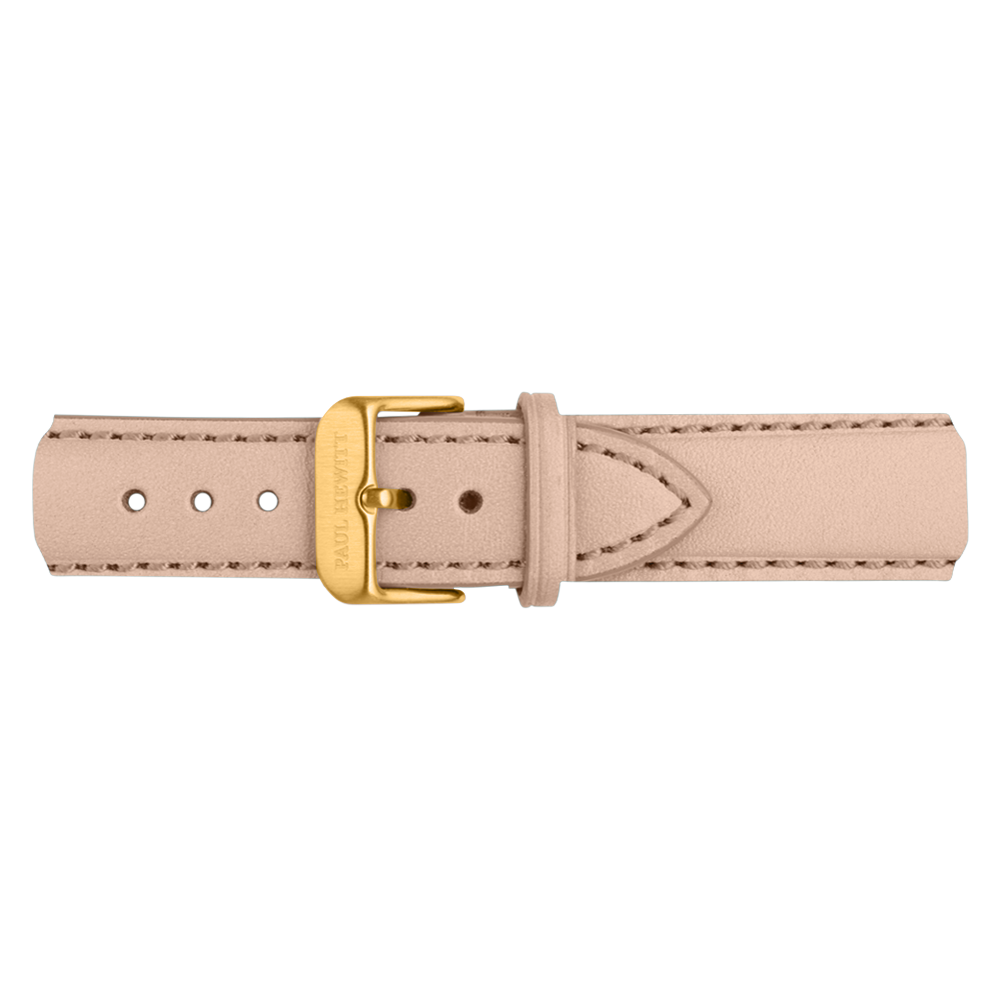 Uhrenarmband Leder Gold Hazelnut 20 mm