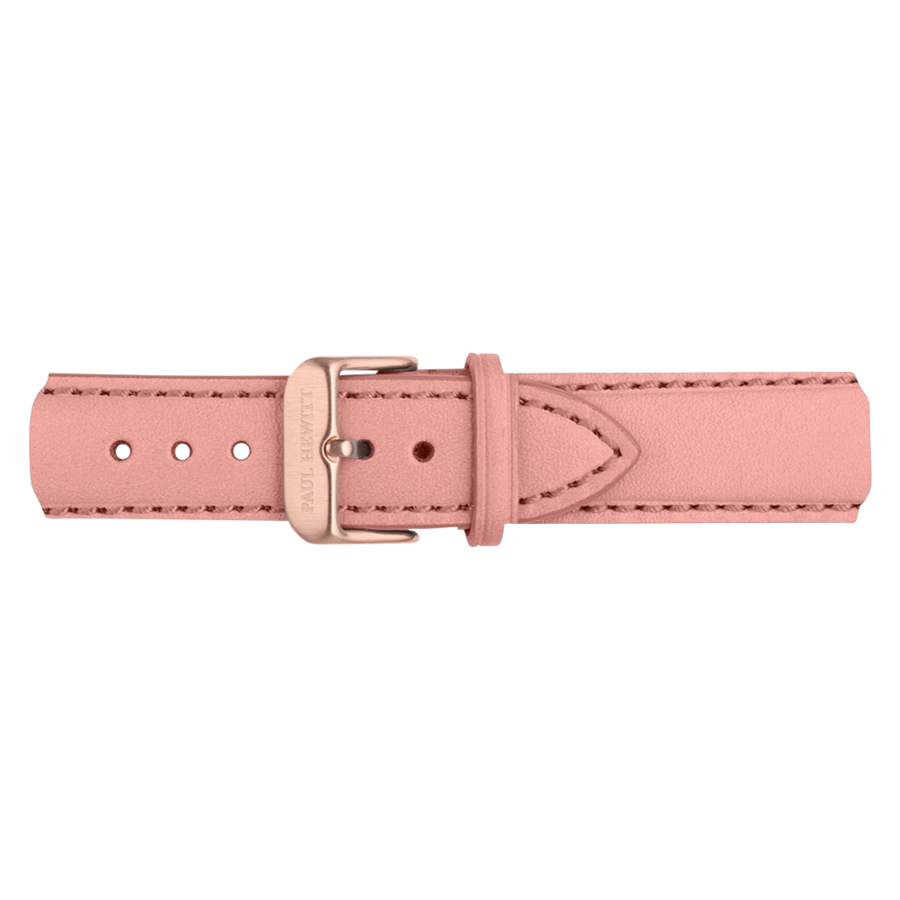 Uhrenarmband Leder Roségold Aurora 20 mm