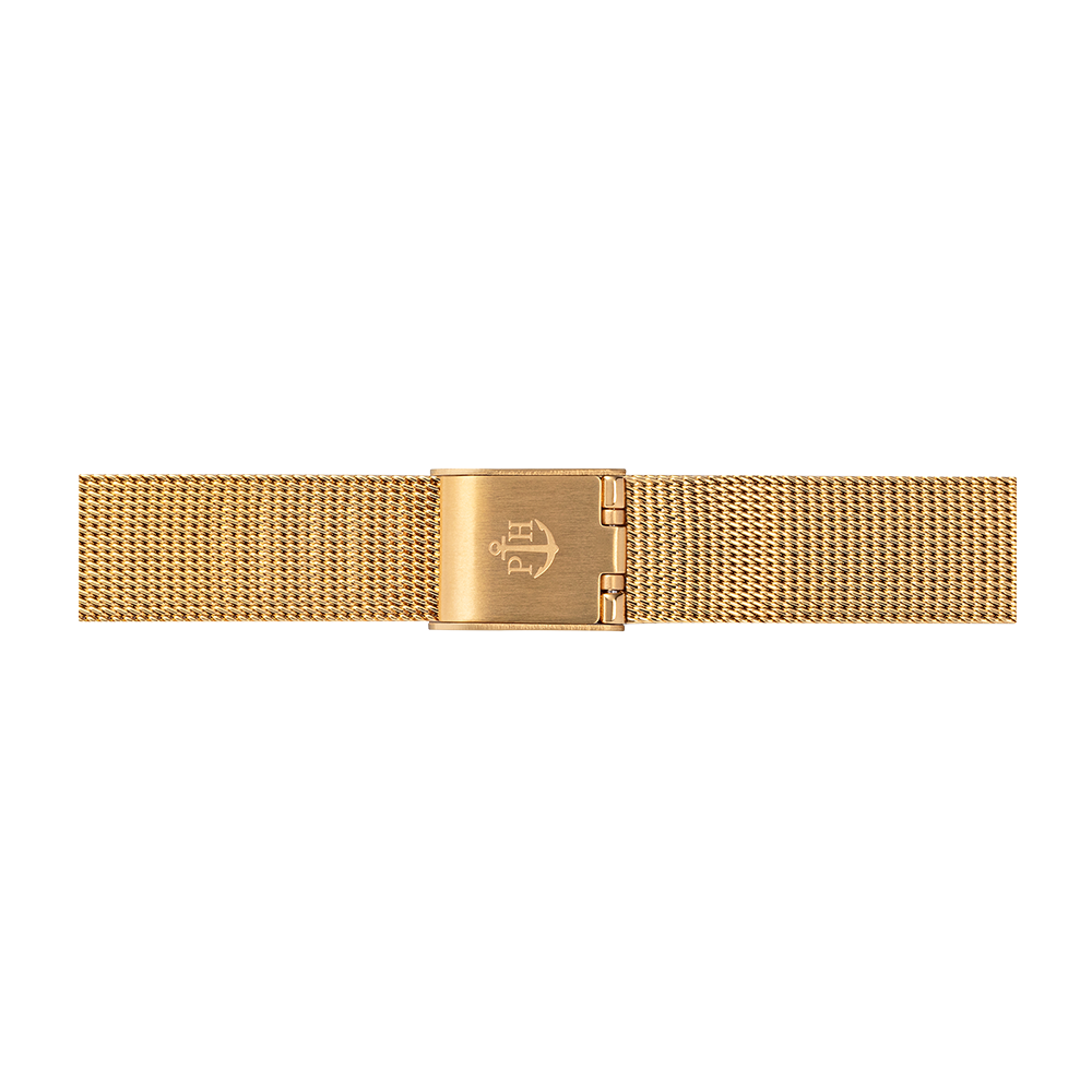 Uhrenarmband Mesh Gold 12 mm