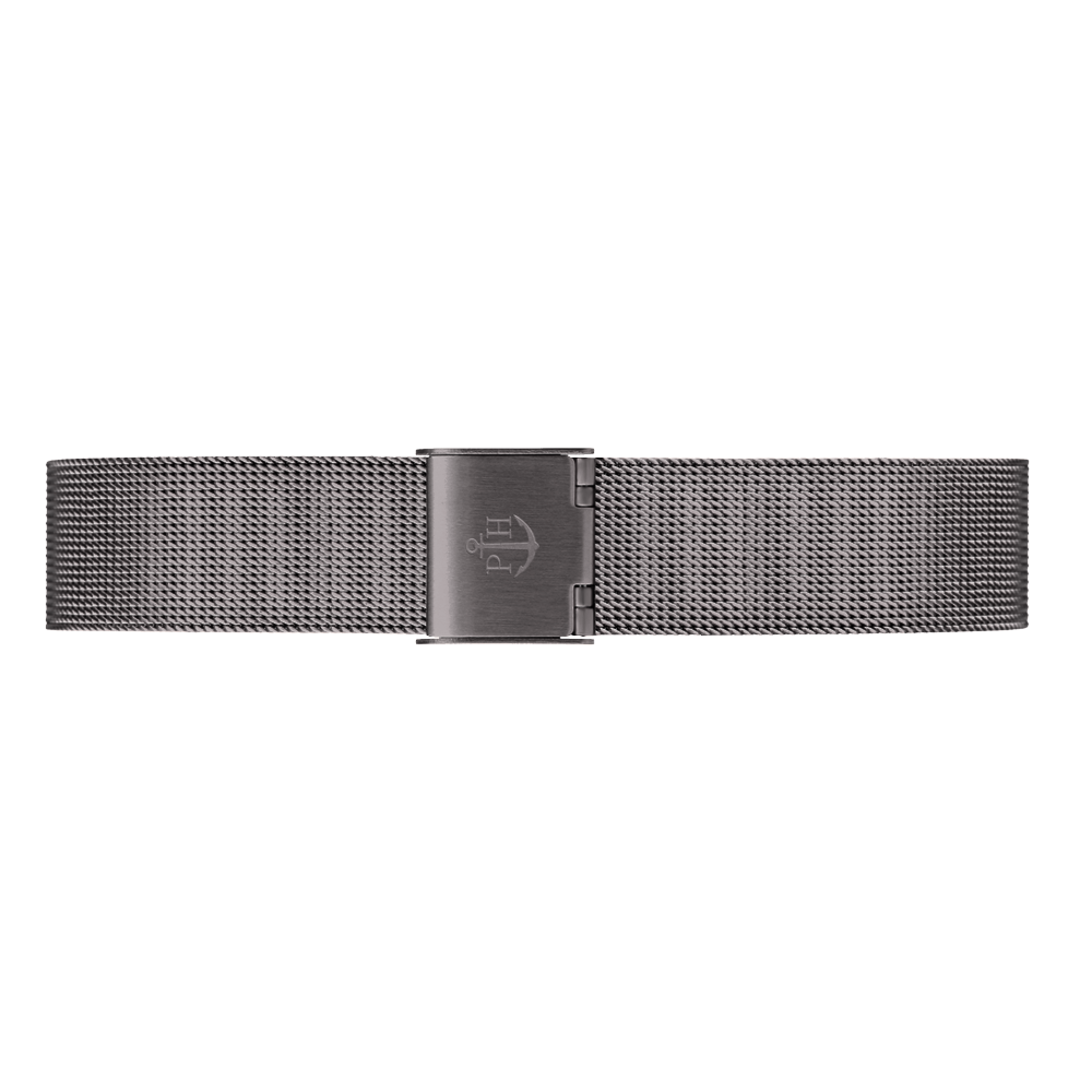 Uhrenarmband Mesh Grey Metallic 16 mm